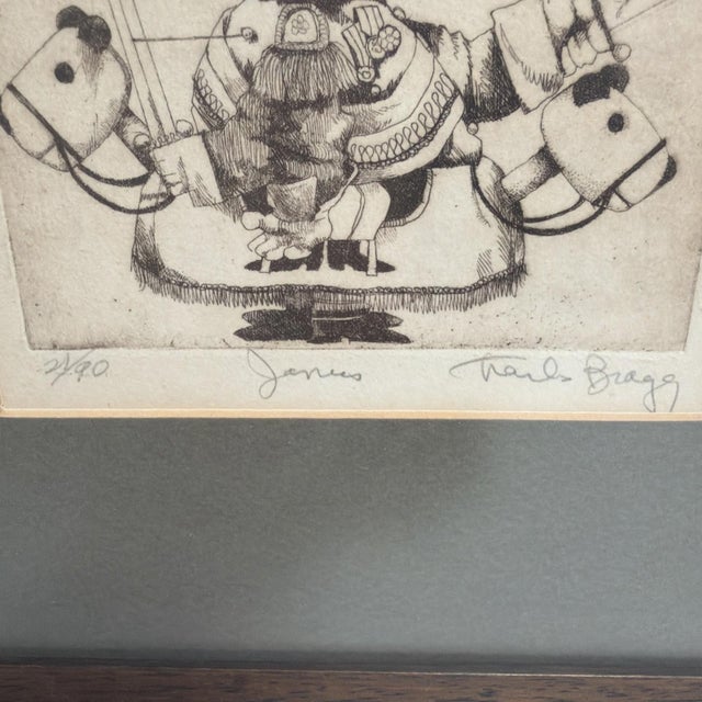 American 1970s Charles Bragg "Janus" 21/90 Signed Lithograph Framed For Sale - Image 3 of 8