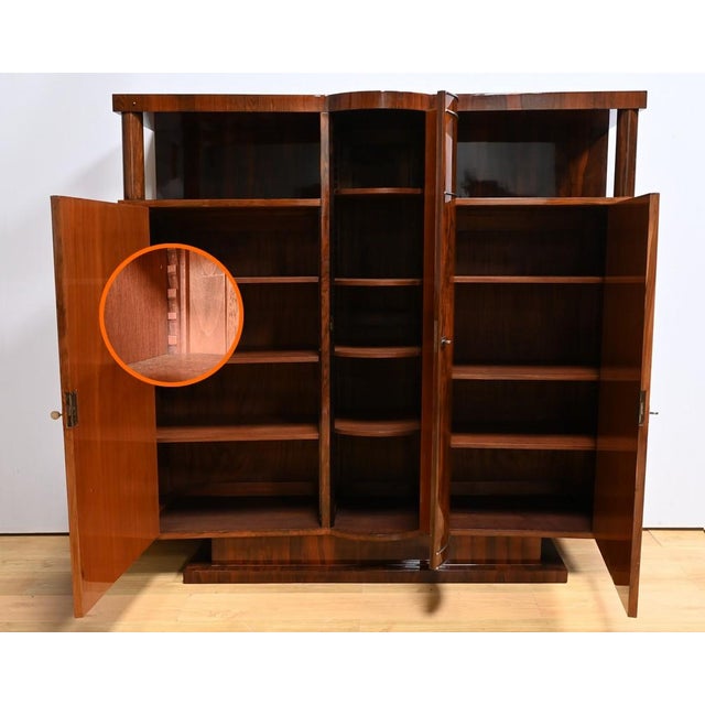Art Deco Walnut Wardrobe, 1930s For Sale - Image 18 of 18
