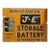 Early 20th Century "J-E" Storage Battery Flange Sign For Sale