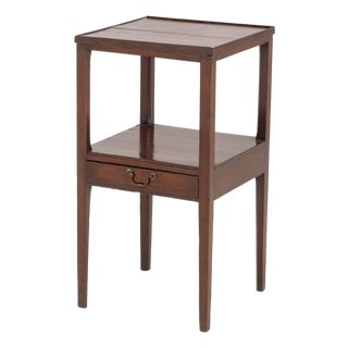 George III Style Mahogany Two-Tier Side Table For Sale