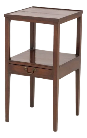 George III Style Mahogany Two-Tier Side Table