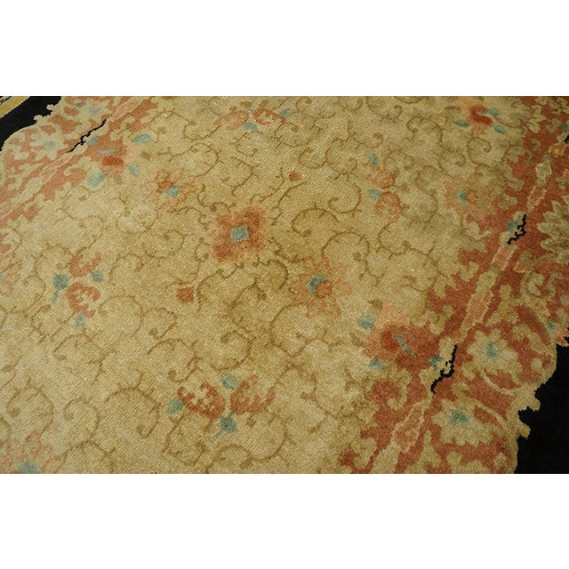 Art Deco 1920s Pair of Chinese Beige Hand Knotted Art Deco Carpets by Fette-Li Workshop Rug 4'x7'10" Carpet For Sale - Image 3 of 5