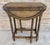 1940s Round Folding Center Oak Table with Carved Top and Solomonic Legs, 1940s For Sale - Image 5 of 15