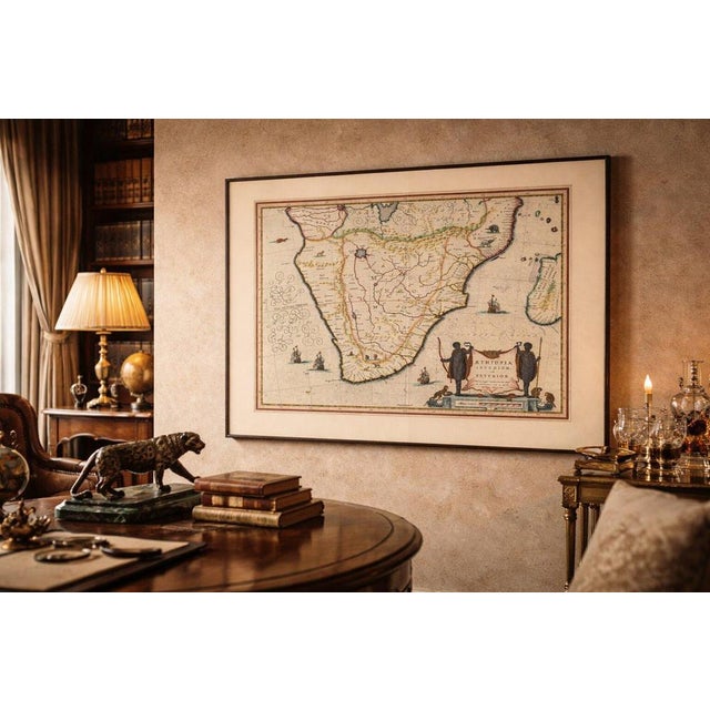 Antique South Africa Map, 1642 For Sale - Image 3 of 10