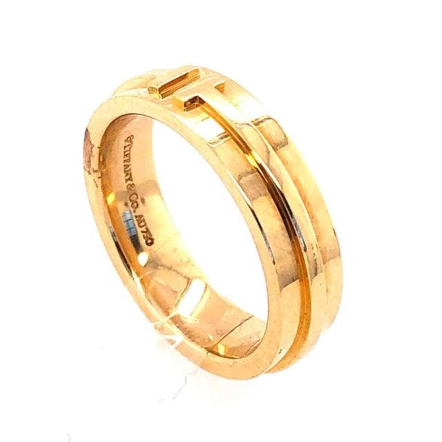 Yellow Tiffany & Co. 18 Karat Yellow Gold Wedding Ring / Band For Sale - Image 8 of 11