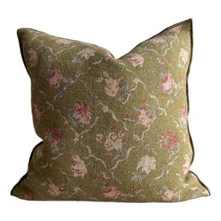 French Linen Accent – Jardin Bronze For Sale