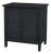Flagstaff 30 in. W Rectangular Wood 2 Door Cane Accent Storage Cabinet, Black Cane For Sale