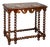 English 1850s Barley Twist Mahogany Console Table with Red Marble Top For Sale