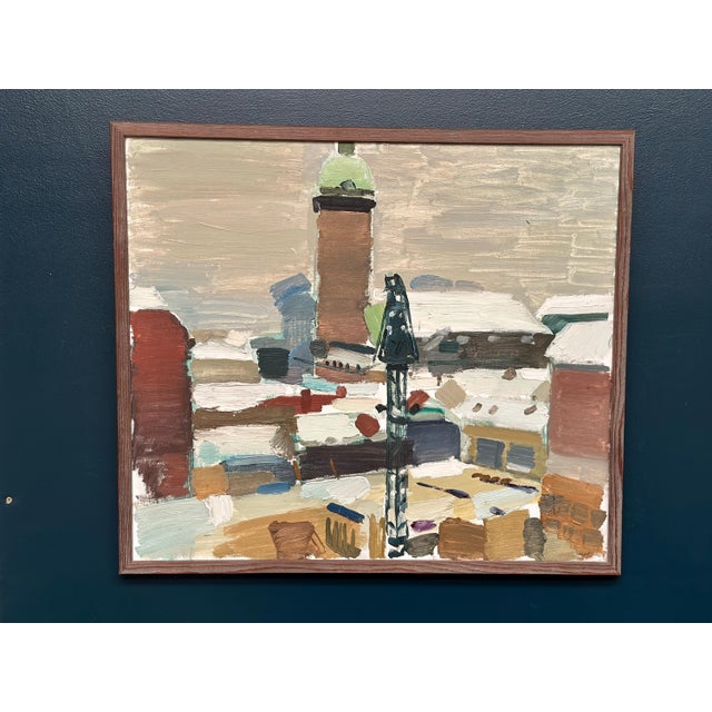 Gösta Stawåsen, Landscape, 1963, Oil on Canvas, Framed For Sale - Image 11 of 18