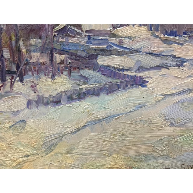 1960s Oil Painting on Shuliavka Minsky Grigory Semenovich For Sale - Image 4 of 11