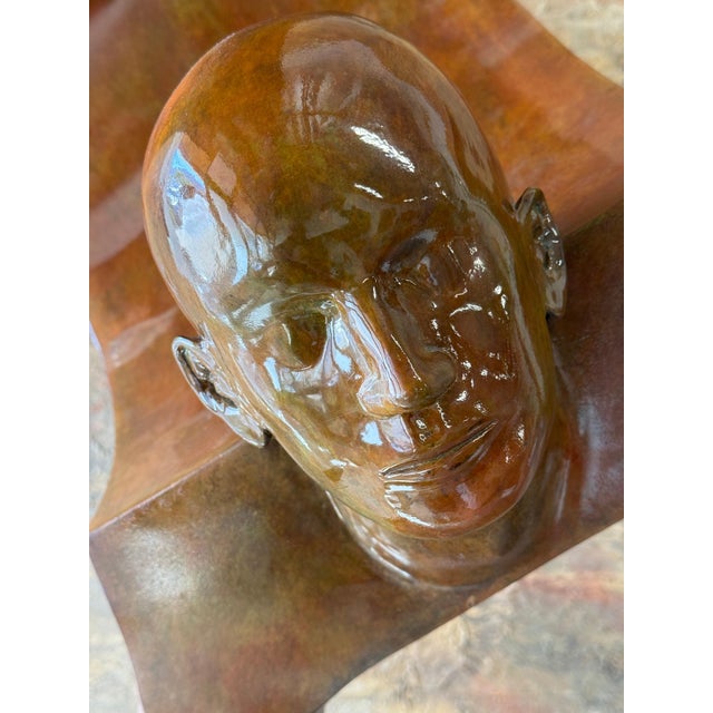 Early 20th Century Jean-Louis Corby “Balance 1” Massive Bronze on Marble Plinth For Sale - Image 17 of 18