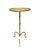 Elegant in its simplicity, this hand-forged gilded iron martini table brings refined European character to any interior....