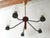 Brown Vintage Scandinavian Ceiling Chandelier in Teak, Brass, Glass and Steel, 1960s For Sale - Image 8 of 9