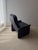 Set of DS 50 Lounge Chair with Ottoman in Dark Blue Leather from de Sede For Sale - Image 12 of 18