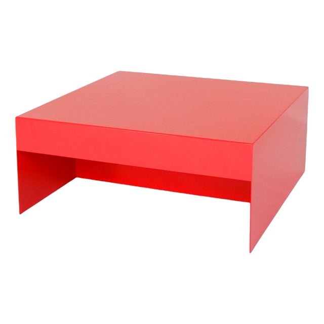 Red Single Form Coffee Table from &New For Sale
