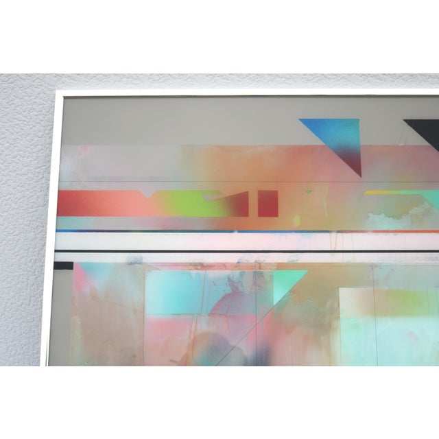 1988 Richard Hammond Flight-1 Abstract Expressionism Artwork Enamel on Plexiglass For Sale - Image 10 of 18