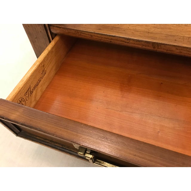 Midcentury Thomasville End Table With Glass Top Chairish