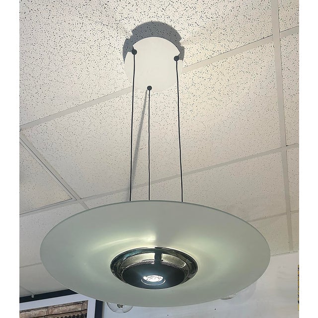 1980s 1980s Italian Foscarini Post-Modern "Spaceship" Pendant Chandelier For Sale - Image 5 of 9