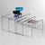 Three Coffee Tables in Glass and Chromed Metal, 1970s, Set of 3 For Sale - Image 10 of 11