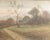 A watercolor painting of a country landscape by the American artist Edward R. Sitzman (1874-1949). This painting depicts...