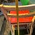 Red Wooden Vintage Step Stool Convertible Chair For Sale In Atlanta - Image 6 of 10