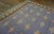 1930s Blue Gray Diamond Antique Indian Cotton Dhurrie Carpet Flatweave Large Rug For Sale - Image 12 of 17