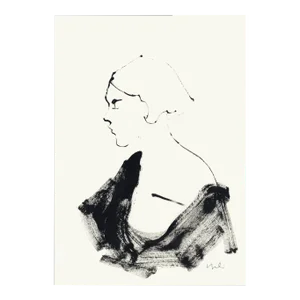 "Contemplation I" Original Watercolor Illustration by Yuki Osada
