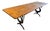 1920’s Art Deco France Swan Table, Cast Iron Base and Walnut Top For Sale