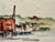 Rustic Henry Emil Salloch Original Watercolor on Paper Belfast, Maine. 1948. For Sale - Image 3 of 8