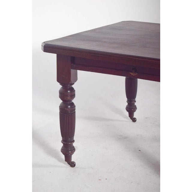 English Victorian Dining Table, 1890s For Sale - Image 10 of 11