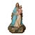 Brown Polychrome Plaster Statue of Virgin of the Sacred Heart and Jesus, 19th Century For Sale - Image 8 of 8