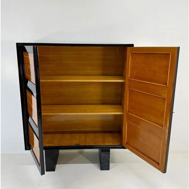 Art Deco Cherrywood and Maple Cabinet by Osvaldo Borsani, 1940s For Sale - Image 10 of 11