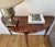 Flame Mahogany Demi-Lune Accent Table For Sale - Image 16 of 18