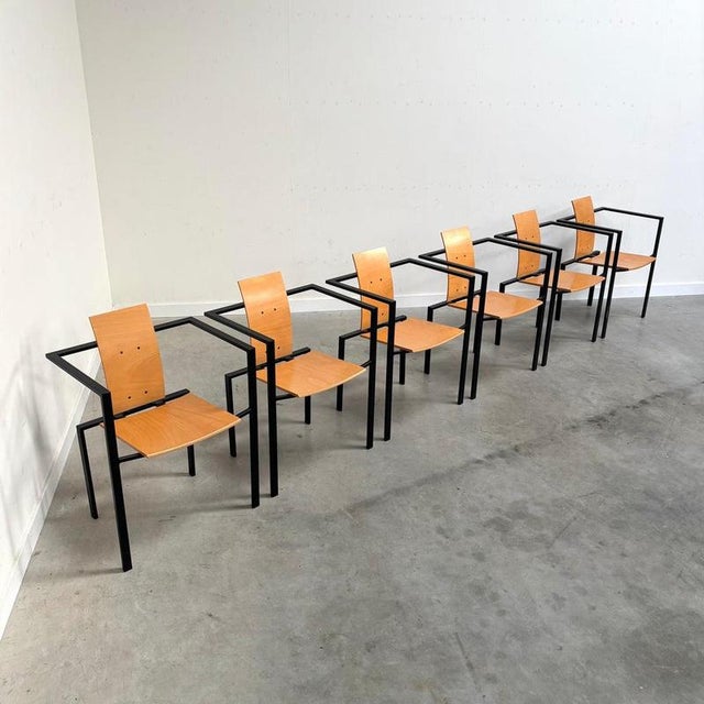 Trix Dining Chairs from KFF, 1980s, Set of 6 For Sale - Image 4 of 16