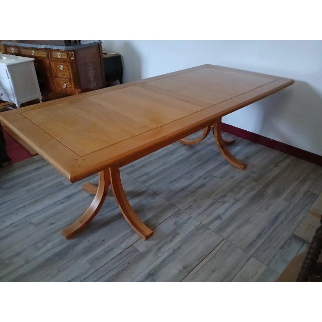 Vintage French Table in Oak and Fir, 1995 For Sale - Image 10 of 17