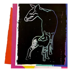 1986 Andy Warhol Okapi Vanishing Animals
