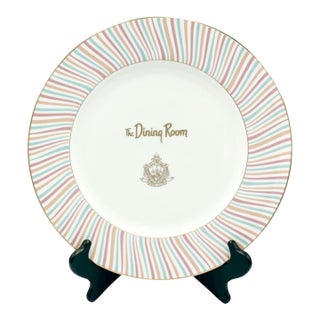 Vintage the Beverly Hills Hotel Charger Dinner Dining Room Plate For Sale