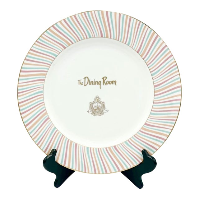 Vintage the Beverly Hills Hotel Charger Dinner Dining Room Plate For Sale