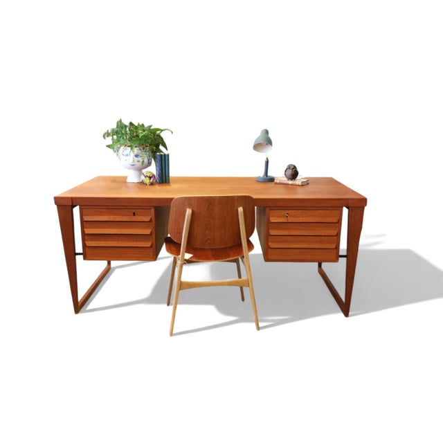 Desk Model 70 in Teak by Kai Kristiansen for Feldballe Møbelfabrik, 1960s For Sale - Image 17 of 18