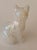 Fenton Cat Hand Painted by Smith, Hearts & Flowers For Sale - Image 11 of 11
