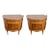 Pair of Neoclassical Kingwood Demi-Lune Commodes For Sale