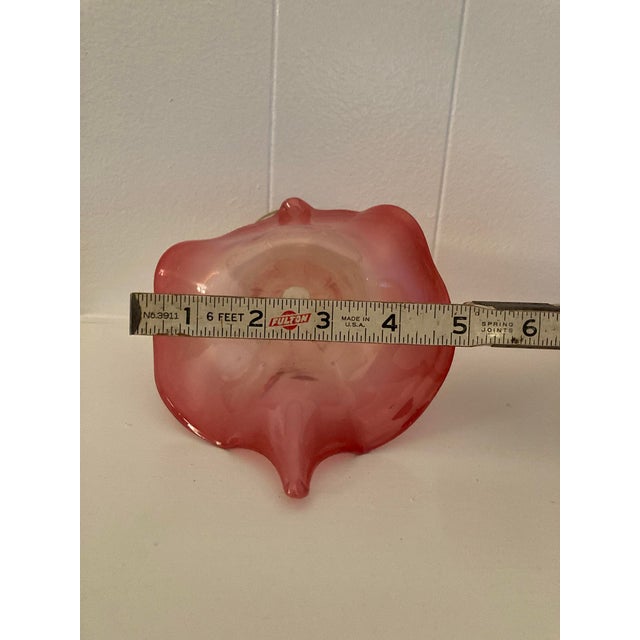 Vintage Hand-Blown Art Glass Vase For Sale - Image 10 of 11