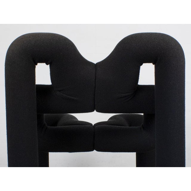 Black Ekstrem Lounge Chair by Terje Ekstrøm for Varier Stokke, 1986 For Sale - Image 8 of 9