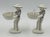 Emilia Castillo 1990s Emilia Castillo "The Couple" Bisque Porcelain & Sterling Silver Salt Cellars - 4 pcs For Sale - Image 4 of 18