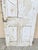 Antique Architectural Salvage Gray White Distress Painted Wooden Interior Door For Sale - Image 10 of 12