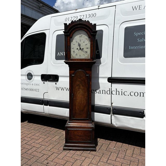 Georgian Mahogany Canterbury Longcase Clock For Sale - Image 14 of 18