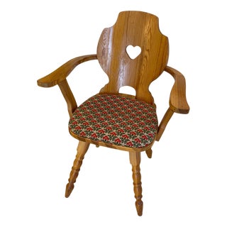 Rural Herzerlsessel Farmhouse Armchair For Sale