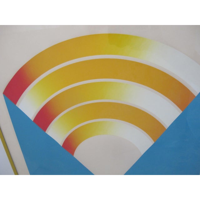 Masaaki Noda Signed Artist Proof Accordance 13 Framed Vintage Abstract Print For Sale - Image 4 of 9