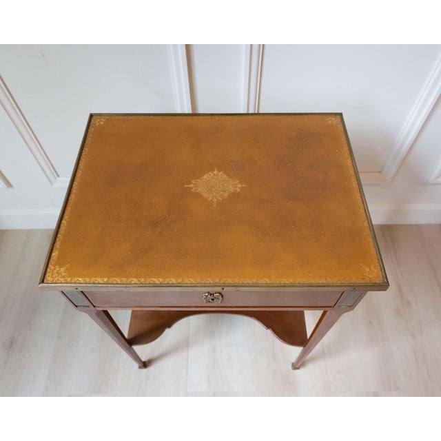 Louis XVI–Style Writing Table by André Mailfert, France, Mid-20th Century For Sale - Image 4 of 13
