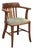 Edwardian Oak Desk Chair For Sale